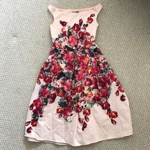 Floral Bardot Dress